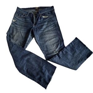 Lucky Brand Sienna Tomboy Boyfriend Distressed Jeans Womens 8/29 Blue Wash Denim